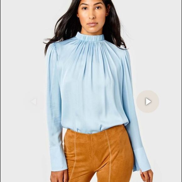 CARTOLINA Katherine‎ silk blouse top M - Picture 1 of 14